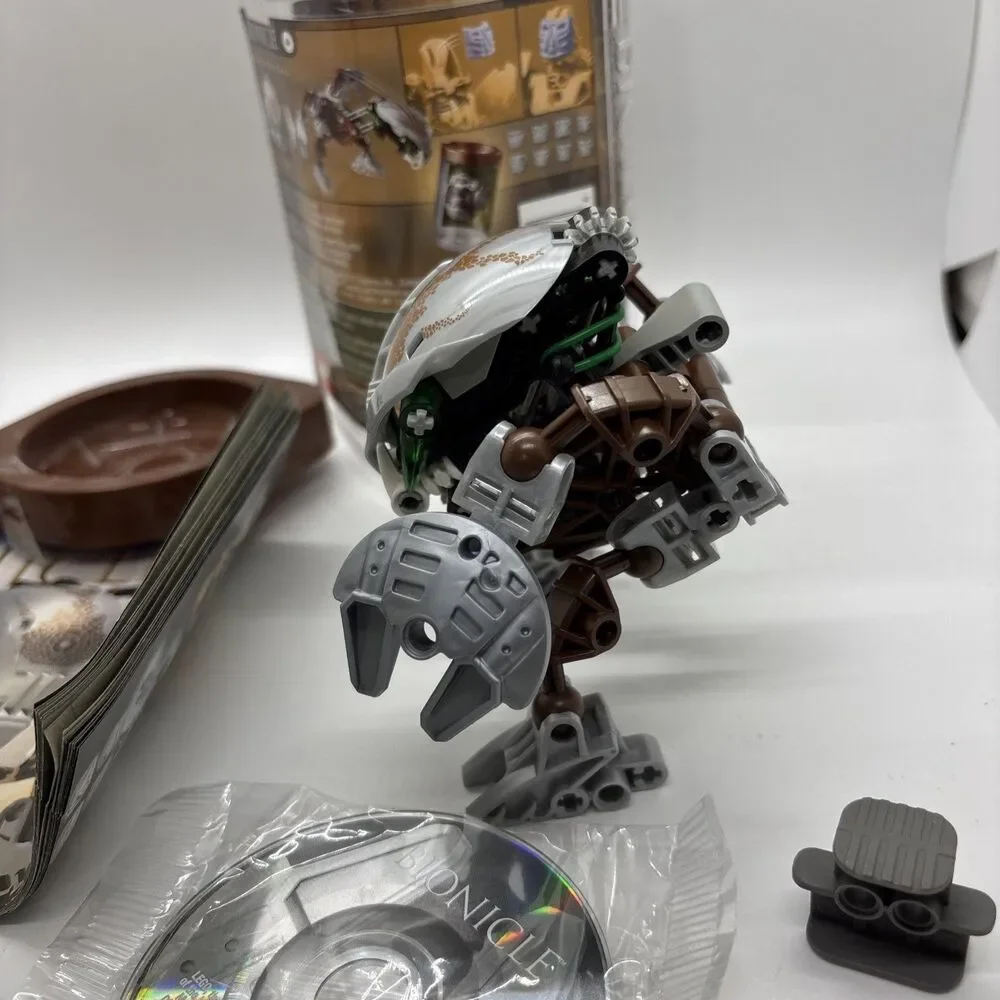 LEGO BIONICLE: Pahrak-Kal - Complete, Manual, rubber holder, Canister - w/disc